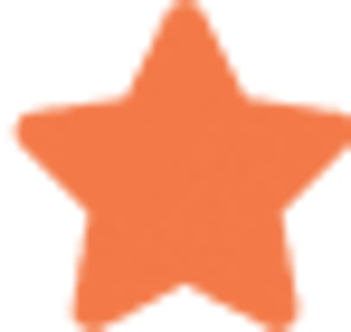 An orange star, making up one of Why Wait Italy's five-star reviews.