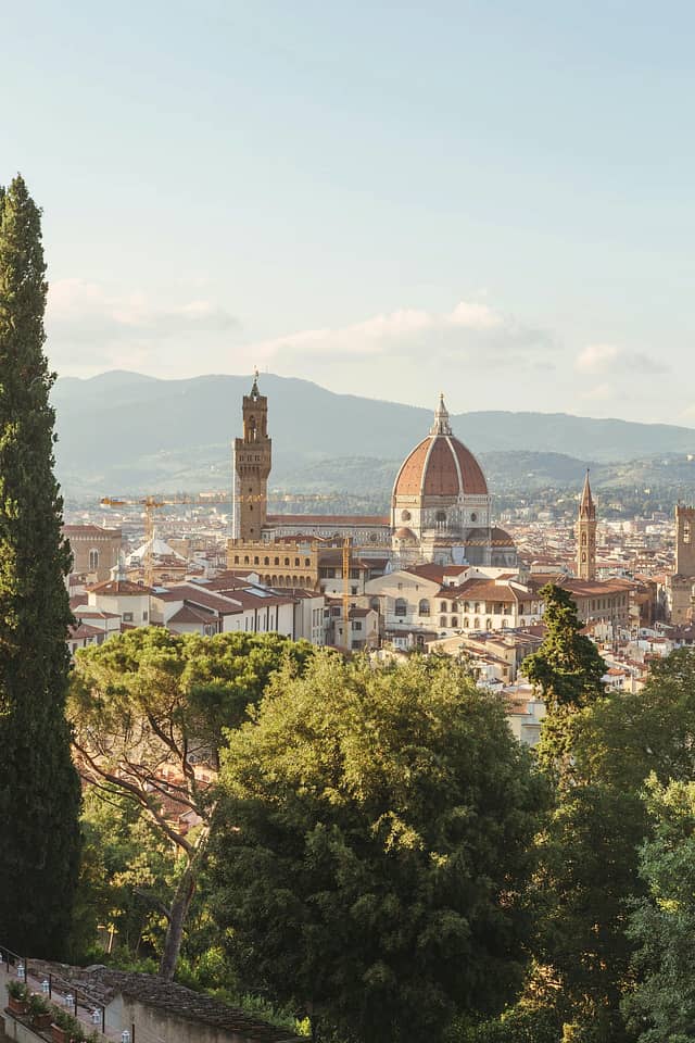 The Florence skyline featuring the Duomo.