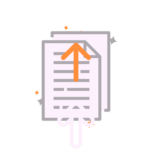 Illustration of visa application documents